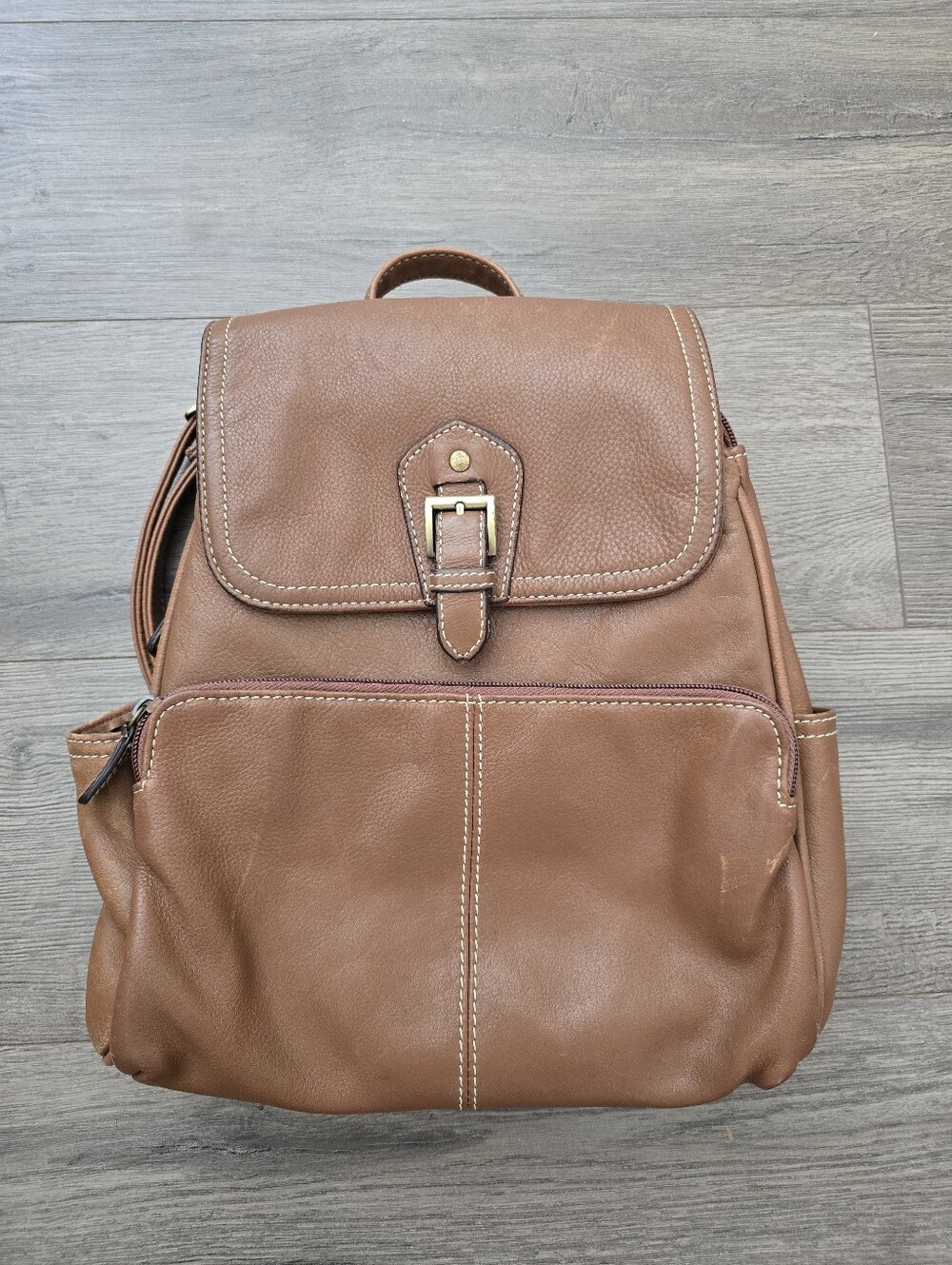 Wilsons Leather Backpack Brown Great For Travel Vacation Work School, Classic